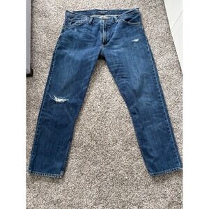 Ralph Lauren Blue Label 31 Denim Jean Capris Ankle pockets Distressed